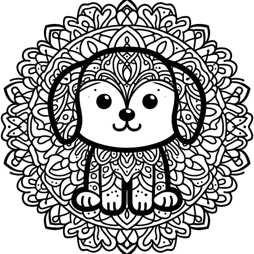 Mandalas Chien 5